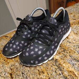 Rare Nike Free 5.0 V4 Black/Gray/White Running Shoes 695168-003 Womens 9 2014